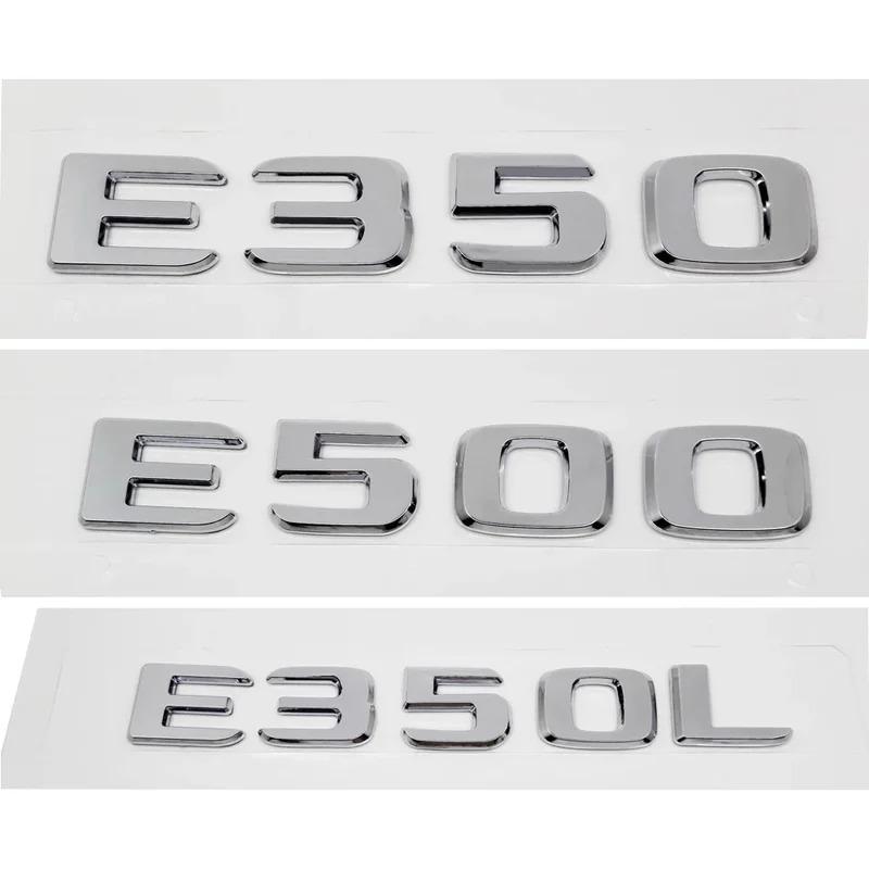 3D ABS E350 E350L E500 Trunk Rear Logo Badge Emblem Sticker For Mercedes Benz E Class W207 W210 W211 W212 W213 Accessories