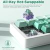 K810 Corded Mechanical Gamer Keyboard Hot-Swappable with Lighting Programmable Macros Joystick Small Keypad 12Keys