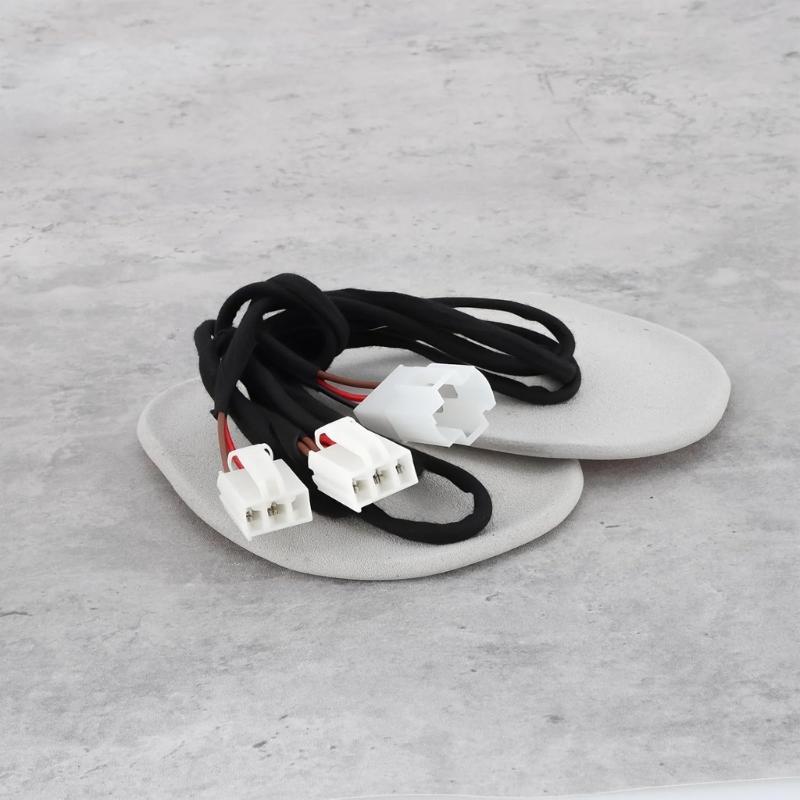 Vehicle Power Port Wiring Harness 1J0919307, Plastic Housings and Wrapped Wire for 3 Plug Outlet Replacement