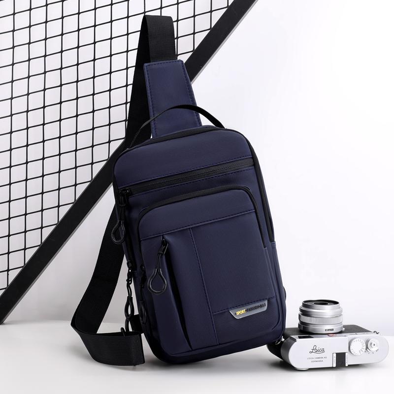 Men's Chest Bag Nylon Large Capacity Shoulder Crossbody Bag