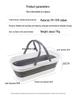 Foldable Rectangular Mop Bucket with Wheels and Handle - Portable Silicone Mopping Bucket