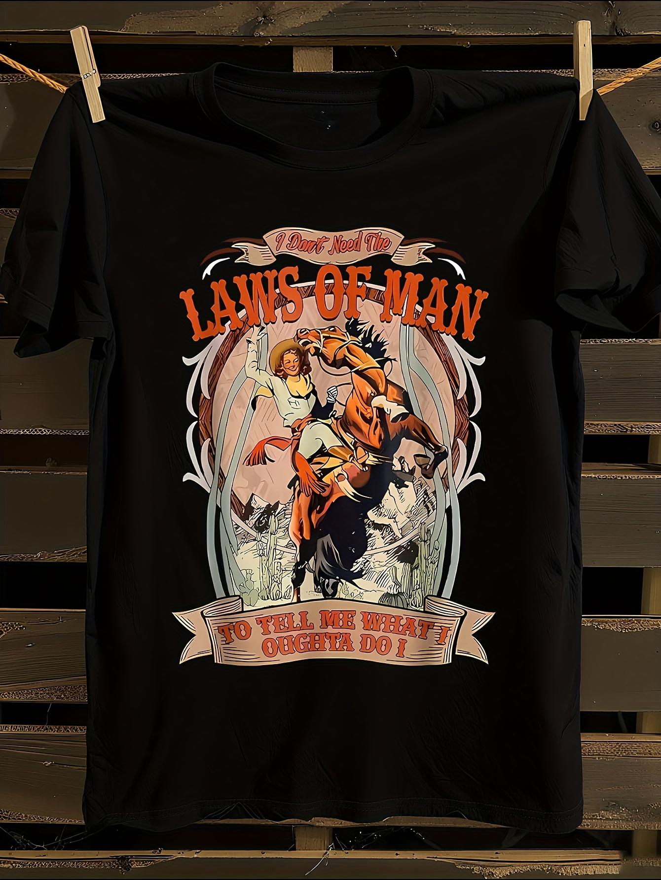 s Western and Wild West Graphic T-shirt XXL