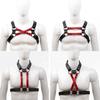 High Quality Men's Bondage Gear Leather Body Harness with Removable Two-Color Chest Straps Sex Toys Flirting Straps