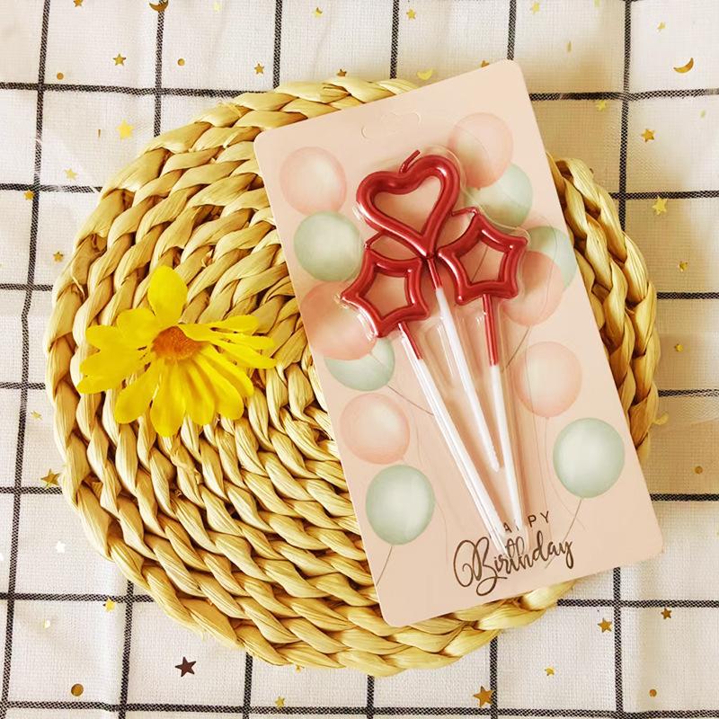 Children's birthday candle personality creative hollow star candle bakery birthday supplies cake candle