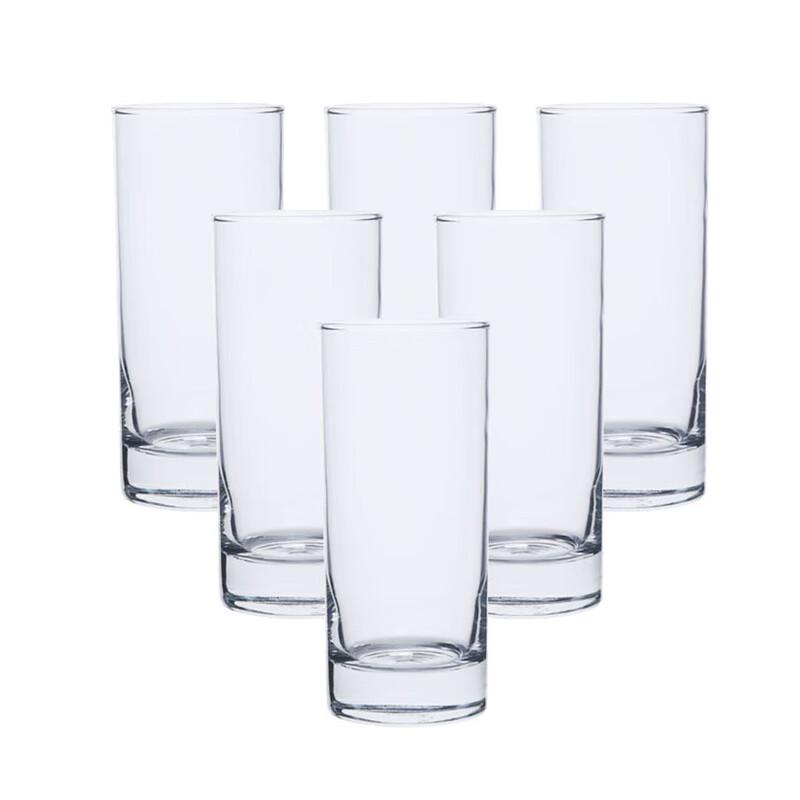 Household High-Temp Glass Mug Set - 220ml (6-Pack)