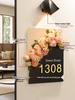 DIY House Number Plate - Stylish Entrance Decor for Homes and Hotels