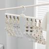 Rundes Scheiben-Multi-Clip-Trockengestell Multifunktionales Haushalts-Babykleidungs-Balkon-Aufbewahrungsgestell Für Unterwäsche Und Socken