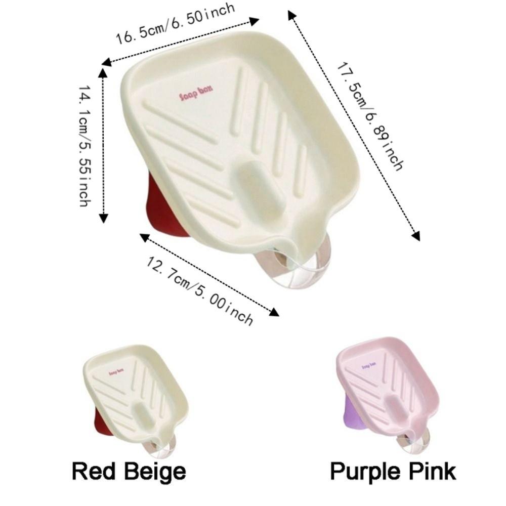 Adjustable Angle Flexible Angle Soap Rack Suction Cup Self Draining Soap Holder Soap Rack Shower