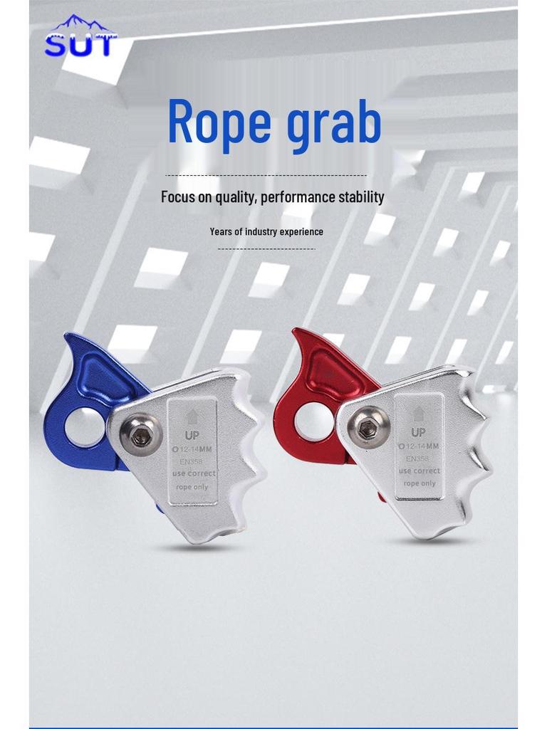 Regulowany zacisk linowy urządzenie do zatrzymywania upadku do wspinaczki lodowej i skałkowej, 12-14mm