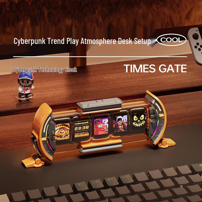 Divoom Times Gate Retro Pixel Art Display Clock