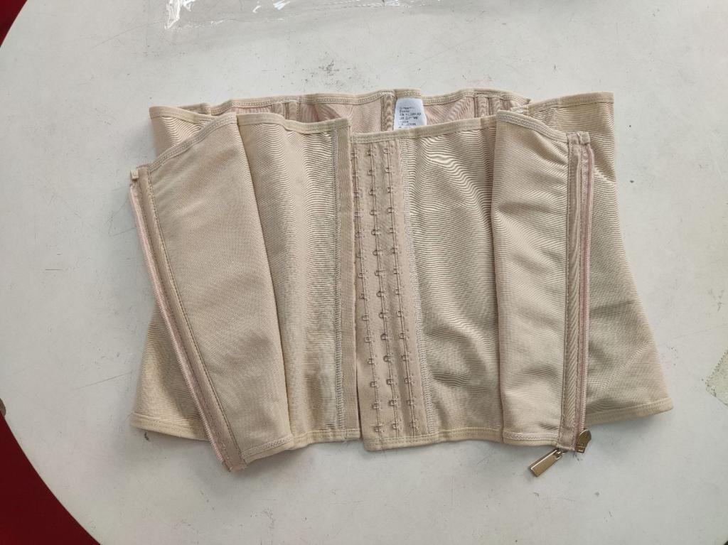 Corsetto modellante vita da donna con stecche in acciaio, Nylon resistente, a clessidra, con ganci, Cinturilla Colombiana per Faja, Modellante vita
