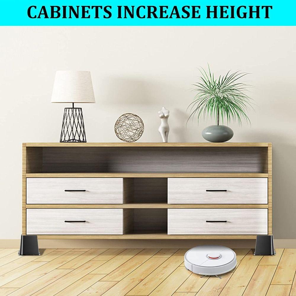 4 Pcs/Set Support Bed Risers Heavy-Duty Bed Lifter Bed Lifts Risers  Couch Sofa Table Chair Leg