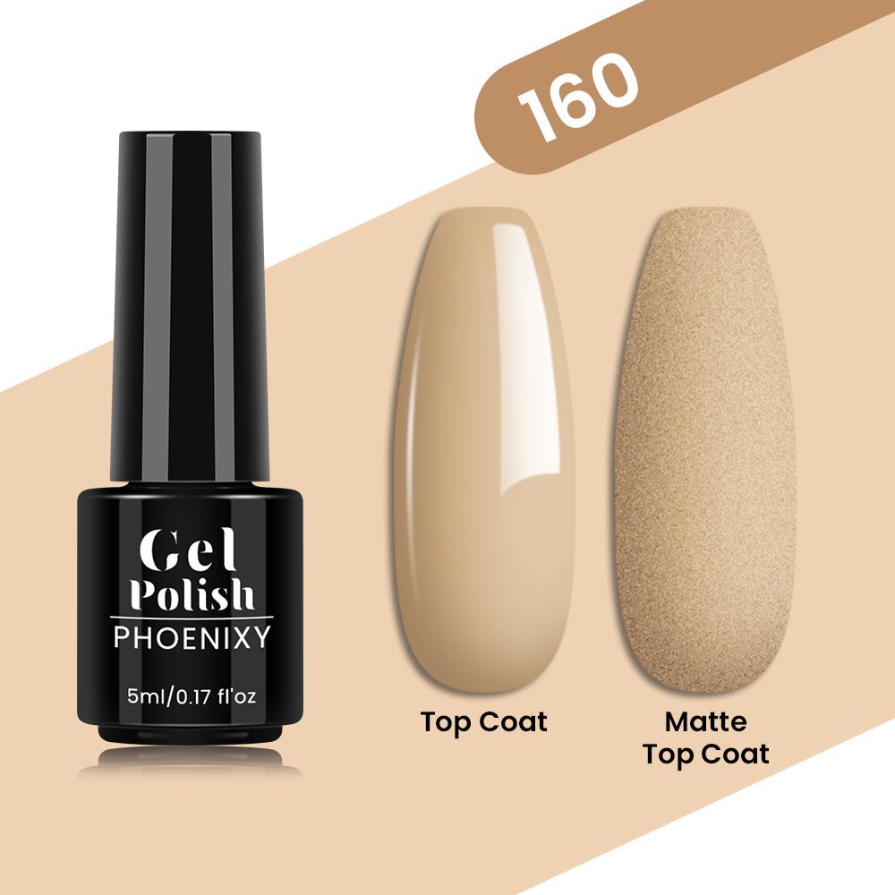 PHOENIXY 80 Farben Nagel-Gel-Nagellack, 5 ml, UV-LED-Farb-Nagelkunst-Hybrid-Nagellack, Liner-Gel, Maniküre-Kunst, semi-permanent, glitzernd, glänzende Farben-Gel