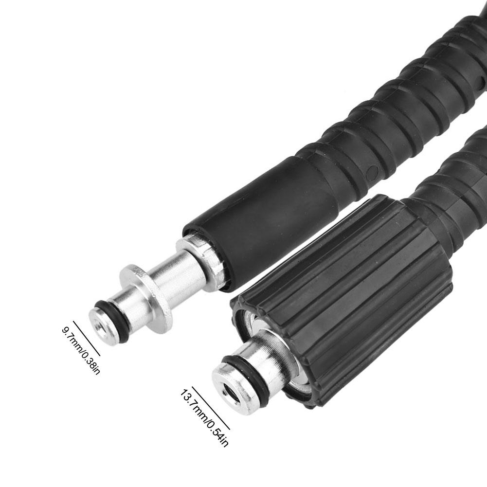 8M 5800PSI High Pressure Cleaning Cleaner Car Washing Replacement Hose Black Color