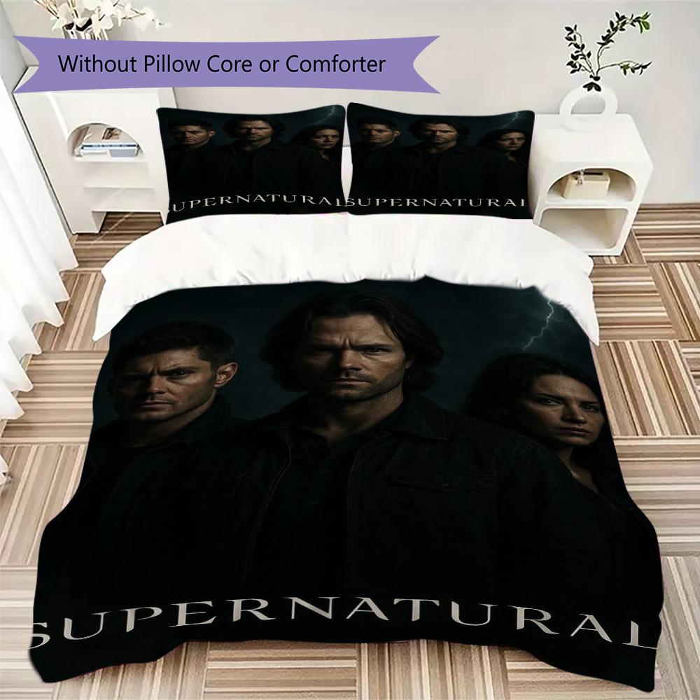 Supernatural Tv Show Character Collage Bedding Without Core 1 Duvet Cover 2 Pillowcase Without Core Bedding Set Duvet Cover And Pillowcase