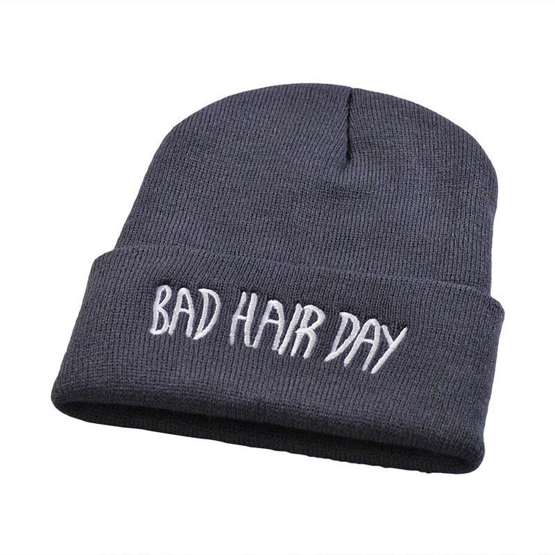 Warm Fashion Winter Bad Hair Day Cap Hiphop Knit Beanie Hats Womens Mens Hat