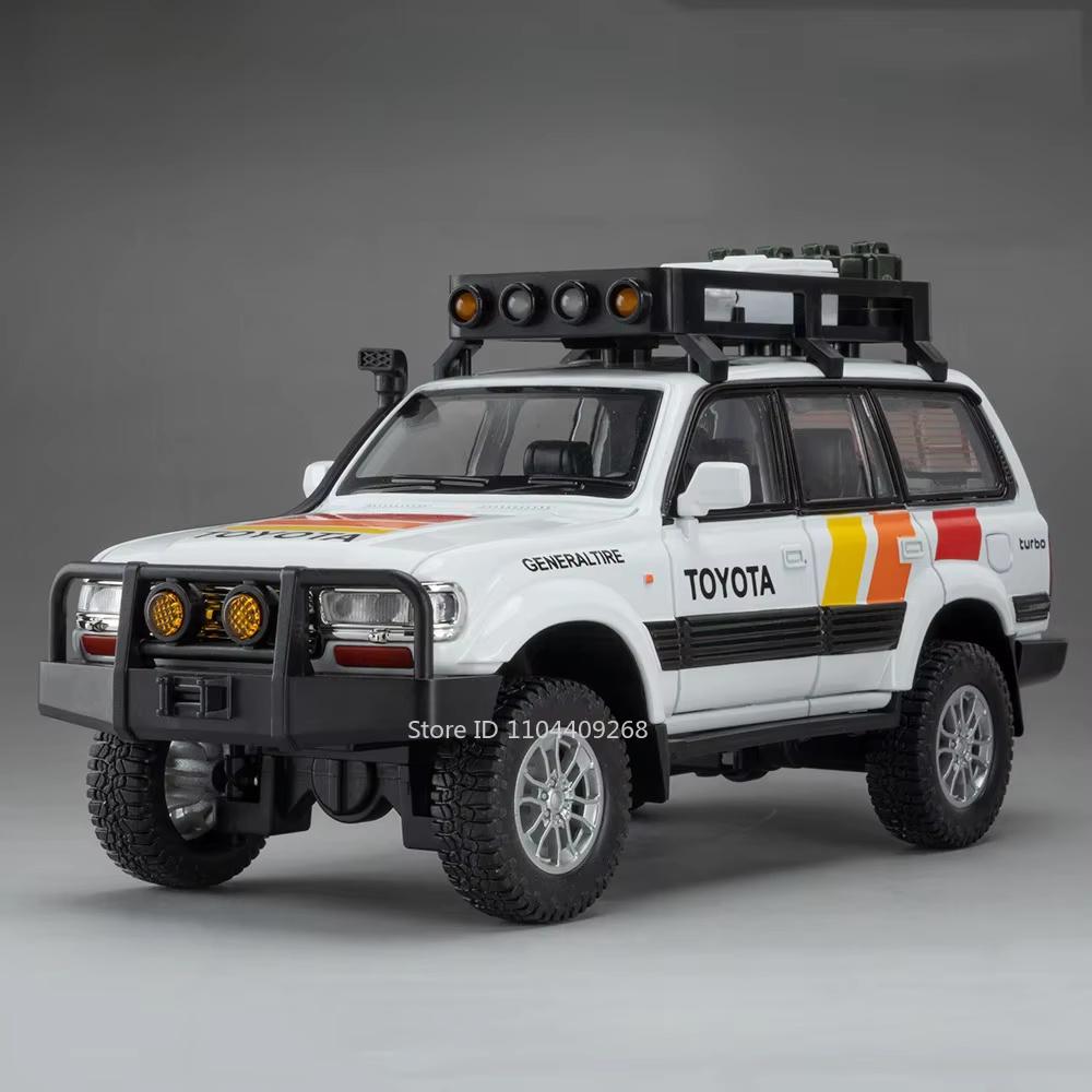 1:24 Scale Tundra Land Cruiser LC80 Model Car Toy Alloy Diecast Doors Opened Off-road Vehicles Models for Children's Gifts