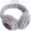 Plush Wireless Headphones, Warm Folding and Portable Computer Fuzzy Headset Women, 5.0 Wireless Earpiece for Autumn and Winter Sport Running