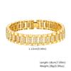 Women's Fashionable Golden Copper Cross Bracelet - PBR-220