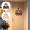 Wooden Christmas Ornament - Flat 2D Hanging Wood Decor for Christmas Tree, Holiday Party and Gift