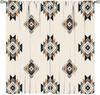 Tribal Geometric Pattern Curtains,Traditional Southwestern Style Aztec Window Treatments for Bedroom Living Room,Minimalist