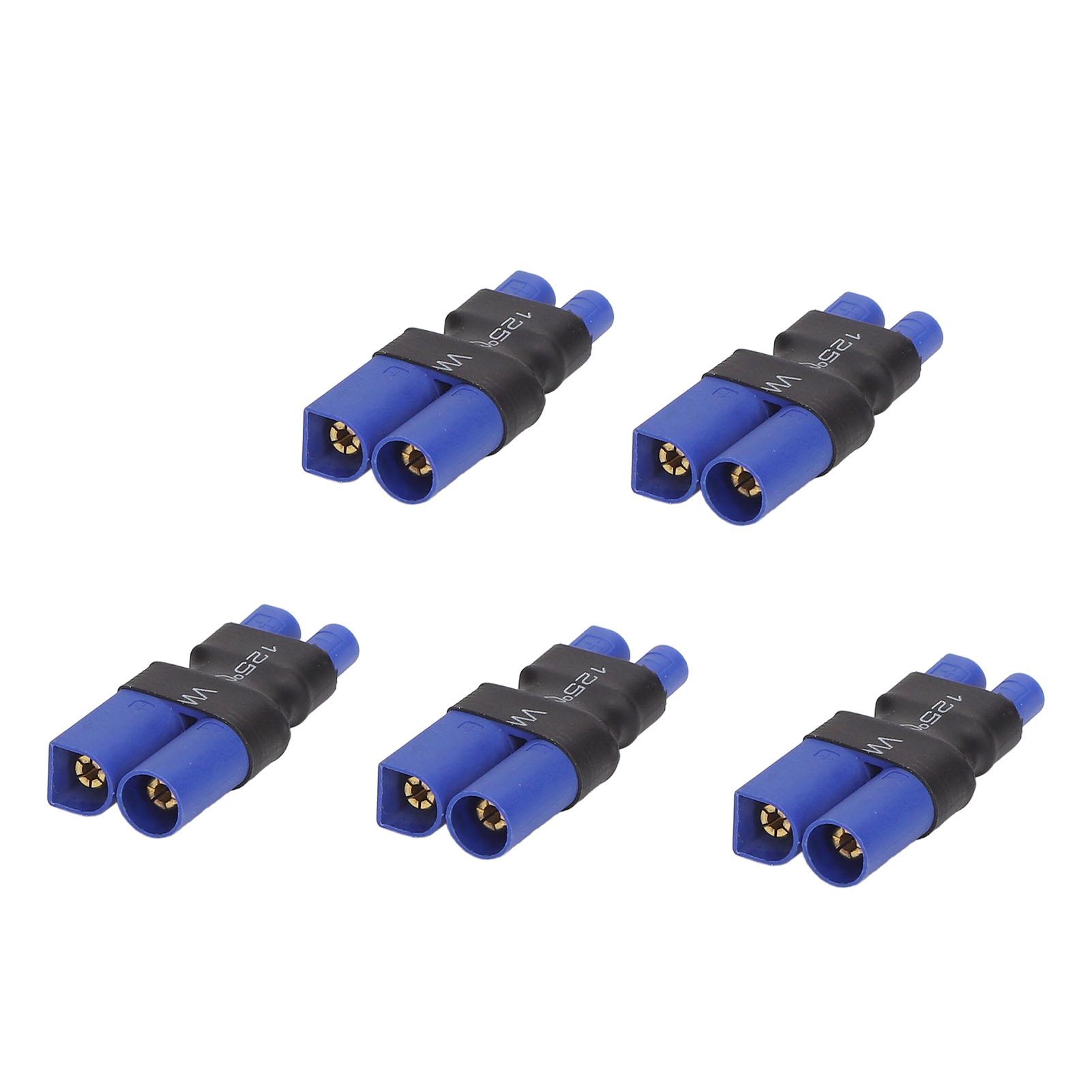 

5pcs EC3 Female to EC5 Male Adapter Universal Wireless RC Lipo Battery Connectors for RC Car Model Aircraft Model