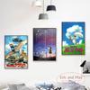 Porco Rosso Up Castle In The Sky Hayao Miyazaki Canvas Painting Pictures On The Wall Vintage Poster Decorative Home Decor