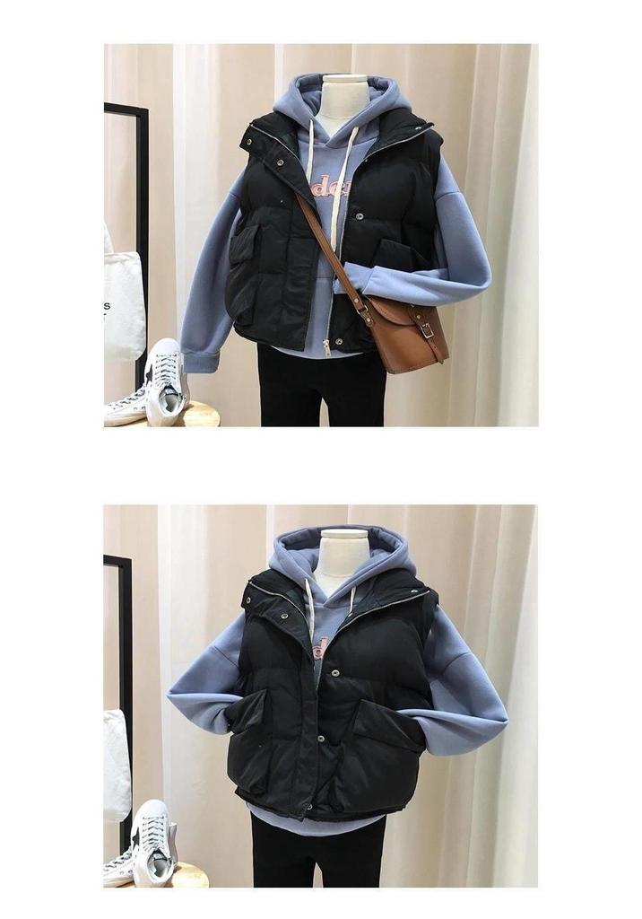 Women's Plus Size Versatile Down Vest - Autumn/Winter 2025 Collection