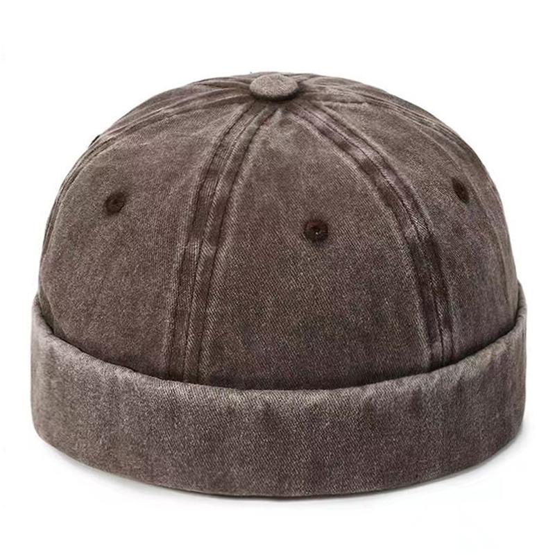 

New Fashionable Landlord Hat Washed Cowboy Guapi Hat Street Hip Hop Hat Daily Leisure Decoration Hat Unisex Borderless Hat