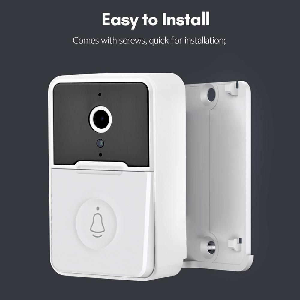 Smart Video Doorbell Wireless HD Camera PIR Motion Detection IR Alarm Security Door Bell Wi-Fi