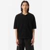 Black Mesh Half Sleeve Cardigan Black Cwwam25312bkx