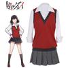 Kakegurui Ikishima Midari Cosplay Costume Set Party Event Halloween Playing Role