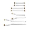 8PCS RC Wheelbase Link Rod Copper Aluminum Alloy RC Chassis Linkage Pull Rod for HOBBYPLUS 1Celsius18 4  CP18P RC Cars