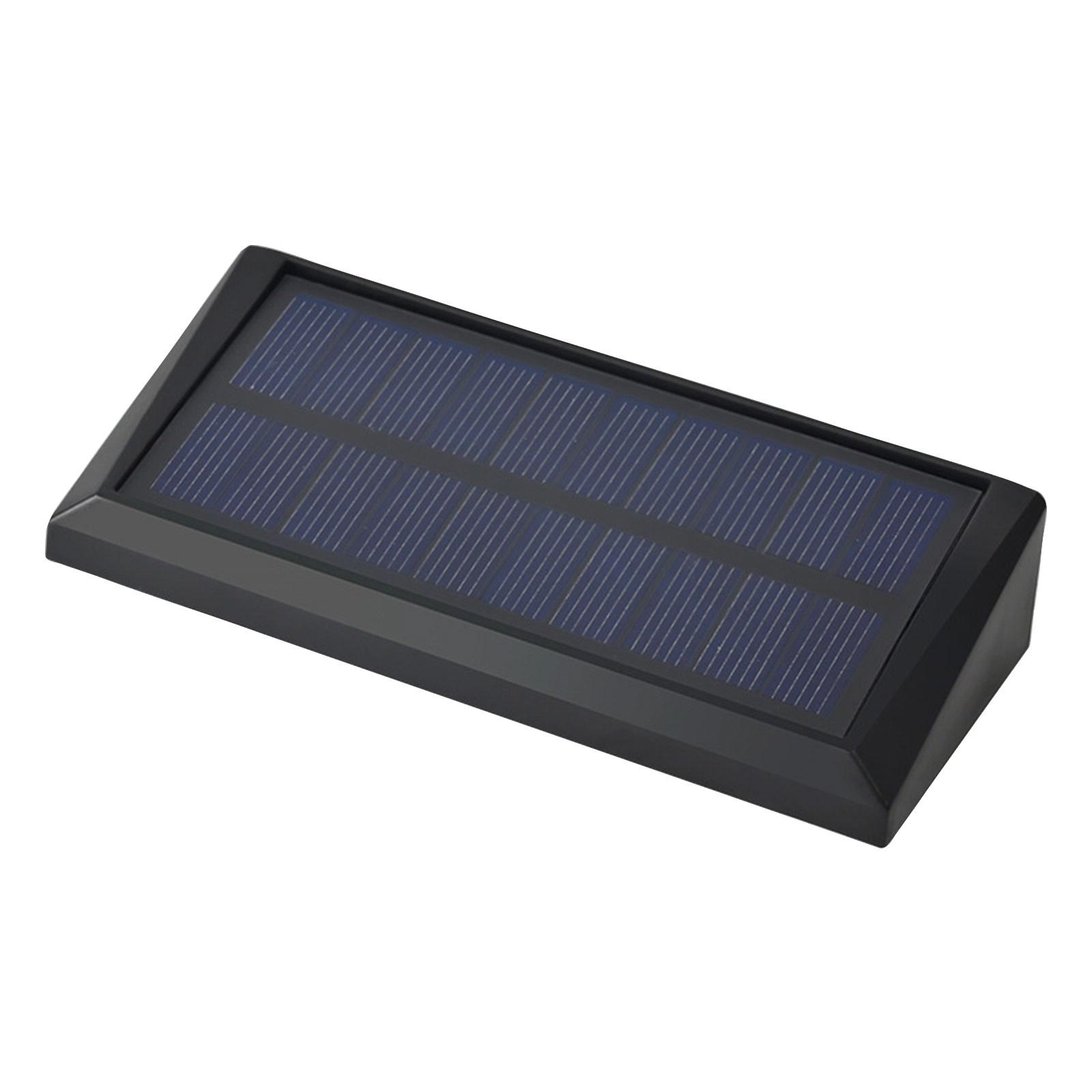 

Solar Outdoor Light 2pc Solar Panel Rechargeable Waterproof LED Garden Wall Light for Pathway Fence Yard Decoration One Size