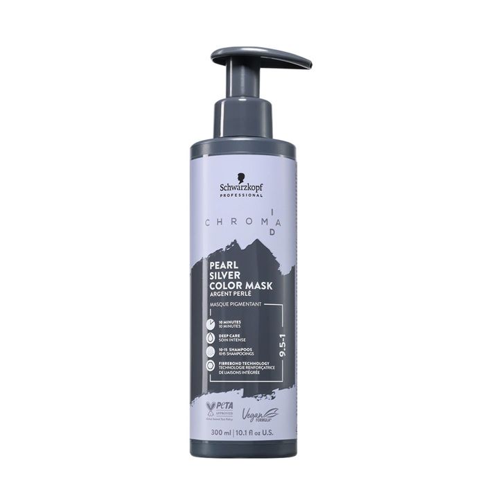 Masque colorant semi-permanent - Schwarzkopf - Chroma ID 9.5-1 Pearl Silver - 300 ml - Tous cheveux - Technologie Bonding