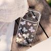 ins storm point butterfly applies to Apple 16/17Pro mobile phone case iPhone15 side love 14/13 transparent