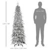 Artificial Christmas tree 180 cm, looks like a real tree with 600 dense branches, artificial snow, car opening