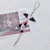 Y2K Handmade Mobile Phone Chain Charms Strap Gothic Dark Style Demon Bat Wings Syringe Heart Lock Cool Girl Pendant Gift