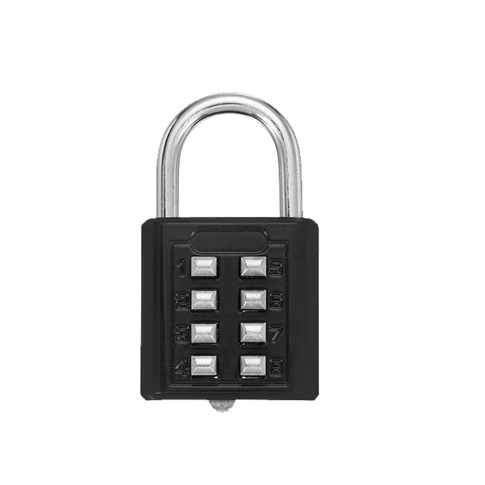10 Digit Combination Outdoor Padlock Waterproof Zinc Alloy With Key Backup Smart Lock For Travel Luggage Anti-Theft