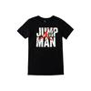 Alphabet Pattern Loose Round Neck Short Sleeve T-Shirt Men Tops Black AH3936-010