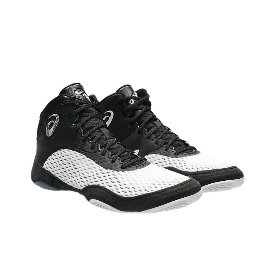ASICS Split Elite White Black Lightweight Supportive Boxing Sneakers 1081A066-100