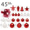 Christmas Balls Ornaments Hanging Decorative Bauble Shatterproof Tree for Wedding