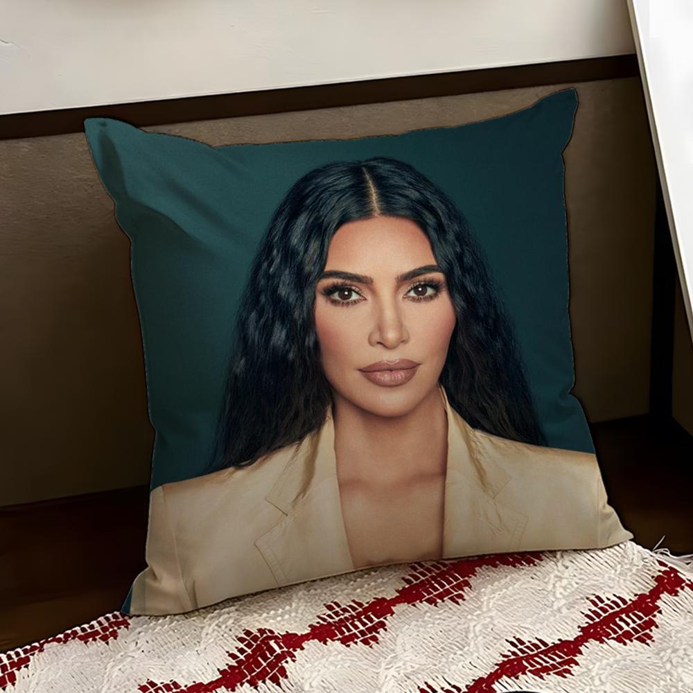 KKim KKardashianS Cushion Cover Reversible Soft Durable Pillow Cover Home Car MultiScene Use for Daily Comfort
