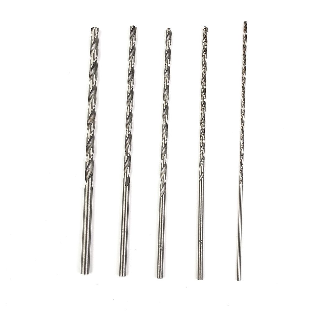 High Quality Extra Long Drill Bit Set 5Pcs HSS High Speed Steel Bits Suitable for Electric Drills 2mm 3mm 35mm 4mm 5mm