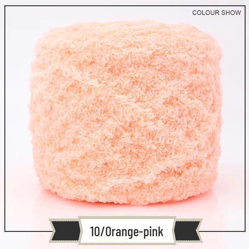 3-Strand Coral Fleece Towel Yarn - 2 Skeins for Hand-Knitted Children's Bag, Shoes, Hat, Scarf, Coat - Free Shipping