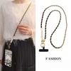 Women S Pearl Long Crossbody Phone Strap Small Fragrance Style Universal Chain