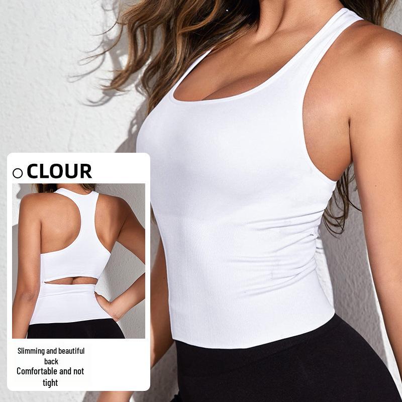 Damen Schnelltrocknendes Nahtloses Yoga-Top - Ärmellos, Sexy Sportweste