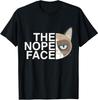 The Nope Face | Funny Lazy Cat Joke Tshirt Gift Full Size S-4XL