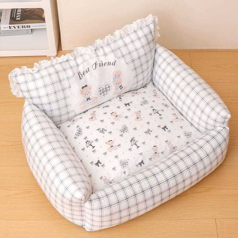 

Pet Dog Beds Cat Sofa Kennel Winter Warm Pet Nest Puppy House Medium Cat Dog Sofa Sleeping Bed Soft Pet Supplies Accessories S-51 X 45 X 27 CM