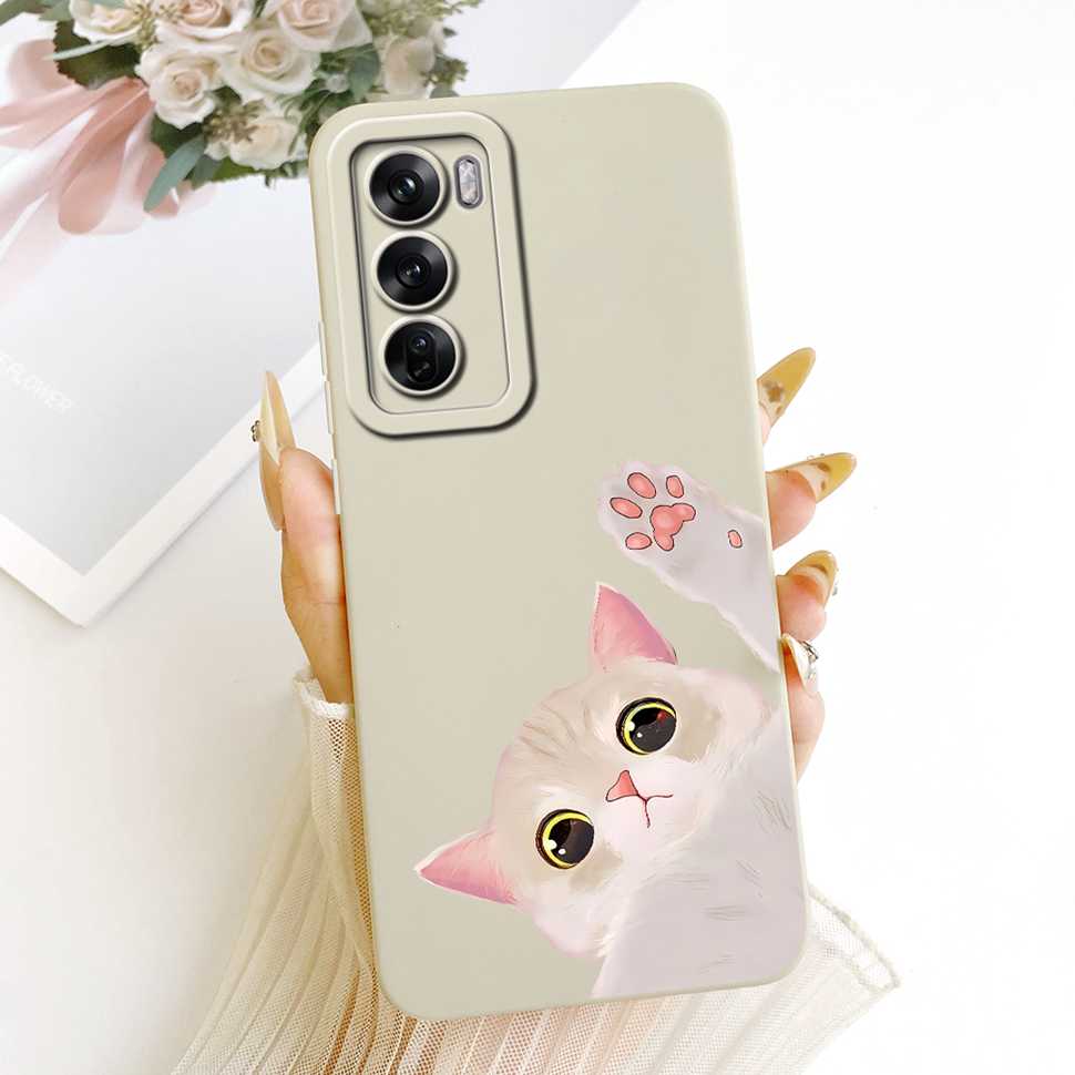 Soft Case For Oppo Reno12 Pro 5G Popular Sunflower Rabbit Fundas Cover For Oppo Reno 12 Reno12 Pro CPH2629 Protector Capa